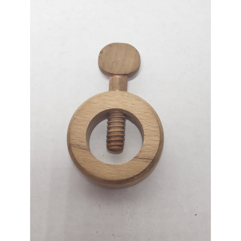 Vintage Danish Mid-Century Modern Kay Bojesen Wooden‎ Screw Nutcracker Barware